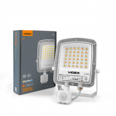 LED floodlight with sensor 30W 3000Lm CCT IP65 VIDEX VL-F5-030CW-S | black – adjustable color temperature and automatic motion detection | VL-F5-030CW-S