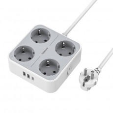 TESSAN Power strip TS-302-C-GR | TS-302-C-GR