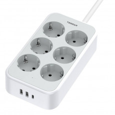 TESSAN power strip TS-PS02DE00 (white) | TS-PS02DE00