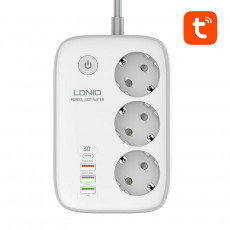 Smart Wi-Fi power strip LDNIO SEW3452, Tuya (white) | SEW3452