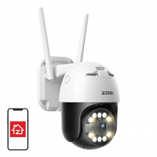 IP Outdoor Camera ZOSI C296 WiFi Pan Tilt 5MP IP66 with 32GB microSD card | C296+32GB Card