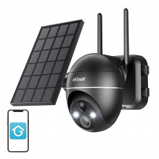 Wireless 5MP WiFi Outdoor Camera ieGeek ZS-GX4S Black with solar panel | ZS-GX4S Black
