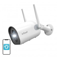 Wireless WiFi Outdoor Camera ieGeek ZS-GX2S white 5200mAh | ZS-GX2S White