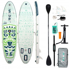 FunWater SUP paddleboard 320 x 83 x 15 cm SUPFW05D Tiki (green) | SUPFW05D