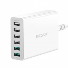 Charger 6x USB  Blitzwolf BW-S15, QC 3.0, 60 W (white) | BW-S15 EU