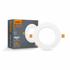Gaismeklis LED zemapmetuma (aplis) 4W, 380Lm 4000K, VIDEX VLE-DLBR-044 (neitrāli balta gaisma) | VLE-DLBR-044