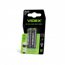 Baterijas AAA VIDEX (2 gab.) Alkaline, 1.5V, 1200mAh | LR03/2SB/AAA/1.5V
