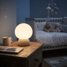Rechargeable kids LED night light, silicone 4W 210Lm 3000-6500K+RGB VIDEX VL-TF26BG | white – touch-controlled color changing | VL-TF26BG