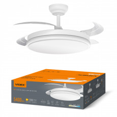 Dimmable LED ceiling lamp ar ventilatoru un pulti 60W 5400Lm 3000K-4200K-6000K IP20 VIDEX VL-CLF01-60CW – Built-in air fan with 6 modes and remote control | VL-CLF01-60CW