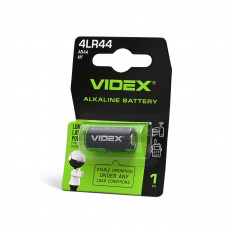 Alkaline battery VIDEX 4LR44/A544 1pc BLISTER  | 4LR44/1B/6V
