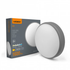 LED plafons ar kustību sensoru 10-15-20W 24000Lm 2700-6500K IP44, VIDEX VL-CLR-200-2G | balts – Automātiska kustības detekcija | VL-CLR-200-2G