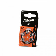 Zinc Air battery VIDEX ZA13 (PR48) 6pcs BLISTER | ZA13/6B/1.45V