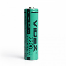 Laetav patarei 18650 Li-Ion, 3.7V, 2200mAh VIDEX 18650/2200/BULK1/3.7V (1 tk.) | 18650/2200/BULK1/3.7V