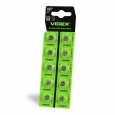 Baterija LR926 / AG7 VIDEX (10 gab.) 1.5V Alkaline 45mAh | AG7/LR926/10TB/1.5V