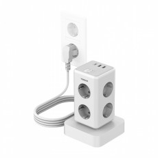 Tessan TS-306TS-C power strip (white) | TS-306TS-C