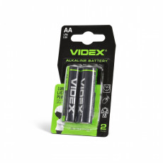 Baterijas AA VIDEX (2 gab.) Alkaline, 1.5V, 2600mAh | LR6/2SB/AA/1.5V