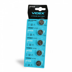 Lithium battery Videx CR1632 5pcs BLISTER CARD, 3V, 130mAh | CR1632/5TB/3V