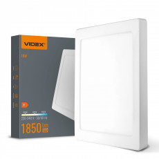 VIDEX DL6S-18CW – LED Ceiling Light 18W, 3CCT (3000K/4000K/6500K), 1850 lm, White | VL-DL6S-18CW