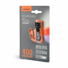 Mini LED Flashlight VIDEX VLF-AK012 400Lm 5000K  | VLF-AK012