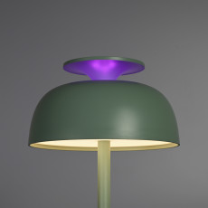 Night lamp with White Noise sound, rechargeable, dimmable 8.5W 150Lm 4000K+RGB LiFePO4 1800mAh VIDEX VL-TF23G | light green – Built-in 10 soothing melodies for peaceful sleep | VL-TF23G