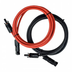 Set 2 x Extension cables for solar panels APV MC4, 2m | XS6-2M-RED-BLACK