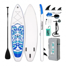 FunWater SUP paddleboard 320 x 83 x 15 cm SUPFW05B Tiki (blue-white) | SUPFW05B