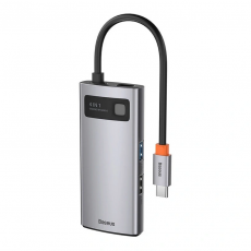 Hub 4in1 Baseus Metal Gleam Series, USB-C to USB 3.0 + USB 2.0 + HDMI + USB-C PD | CAHUB-CY0G