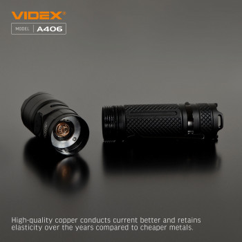 Lukturis LED uzlādējams CREE XHP50.2 20W 4000Lm 6500K, Li-ion 21700 4000mAh - iekļauts! (maināms uz 18650), VIDEX VLF-A406, profesionāls LED lukturis kabatas izmērā! 