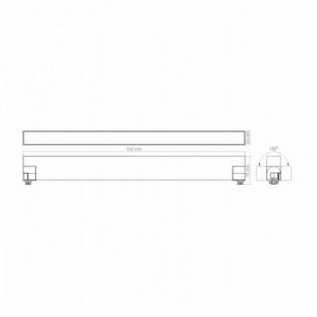 Sliedes gaismeklis LED 30W, 2700Lm 4100K, VIDEX VL-TR05-304B, melns (neitrāli balta gaisma)