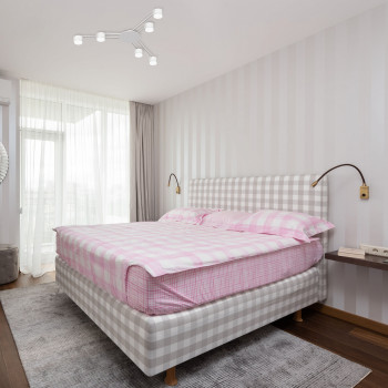 Griestu gaismeklis LED priekš 6 x GX53 patronas spuldzēm, IP20 VIDEX VL-SPF21B-W, balts
