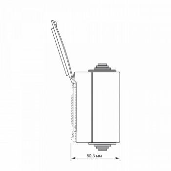 Kontaktligzda ārtelpu v/a 2V, Videx Binera, pelēka, IP65 VF-BNW22G-G