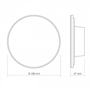 Sienas gaismeklis LED backlight 12W, 1200Lm 3000-4000-6500K, IP65 VIDEX VL-WL03-12CW (silti / neitrāli / auksti balta gaisma), balts