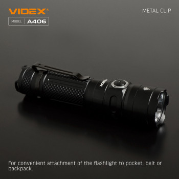 Lukturis LED uzlādējams CREE XHP50.2 20W 4000Lm 6500K, Li-ion 21700 4000mAh - iekļauts! (maināms uz 18650), VIDEX VLF-A406, profesionāls LED lukturis kabatas izmērā! 
