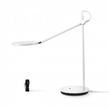 Galda lampa LED ar sensoru vadāma - dimmējama 20W, 1450Lm 4100K, VIDEX VL-TF15W (neitrāli balta gaisma) balta