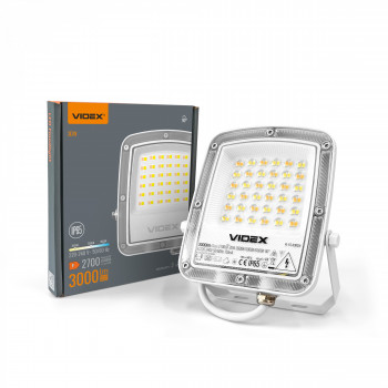 LED floodlight 30W 3000Lm CCT IP65 VIDEX VL-F5-030CW | black – three light tone modes for utility area illumination