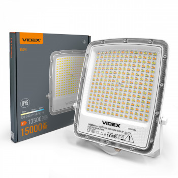 LED floodlight 150W 15000Lm CCT IP65 VIDEX VL-F5-150CW | black – built-in color temperature switch for utility yards