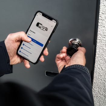 Elektroninis cilindras BLE Locking Skandinaviškas, IP66, nerūdijantis plienas, Bluetooth (CYLIN-SCAN-SS-IP66)