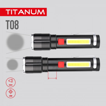 Portable LED flashlight TITANUM TLF-T08 700Lm 6500K