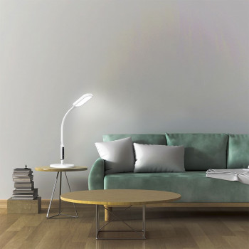Stāvlampa LED dimmējama 12W, 1280Lm 3000/4000/5500K, VIDEX VLE-TF07W TOKYO-WHITE (silti/neitrāli/auksti balta gaisma) balta