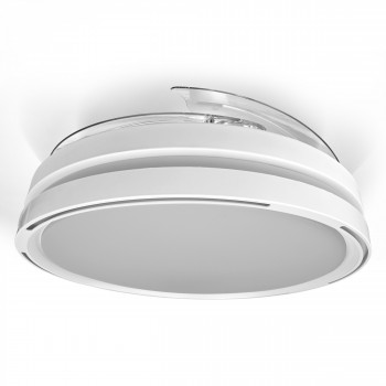 LED Ceiling Light with fan VIDEX CLF06 60W 3000K-4200K-6000K 230V White 
