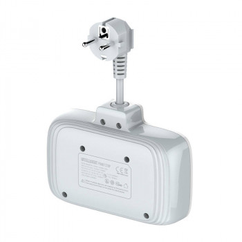 Power strip with 2 AC sockets, 3x USB, USB-C, LDNIO SE2435, 2500W (white)