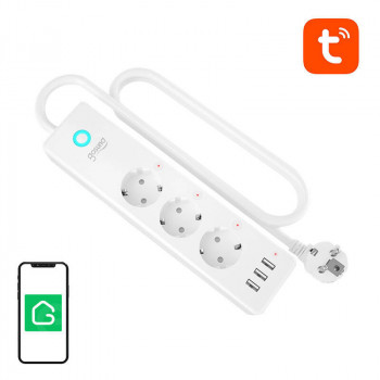 Gosund P1 PLUS smart WiFi power strip (4x AC schuko, 3x USB-A) Tuya