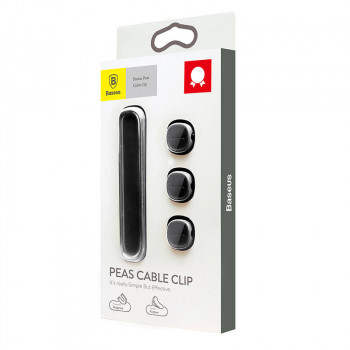 Baseus Peas Magnetic Cable Clip Black