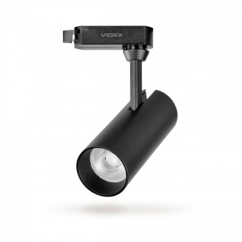 Sliedes gaismeklis Spot LED 10W, 800Lm 4000K, VIDEX VLE-TR04-104B TOR-BLACK, melns (neitrāli balta gaisma)