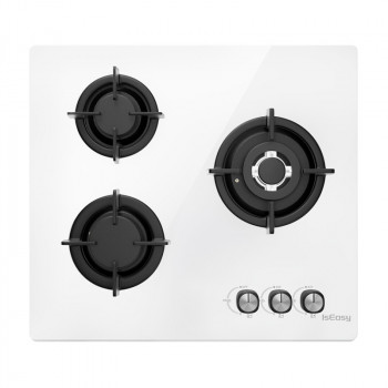 ISEASY MGBG-603 gas hob, 3 burners (white)