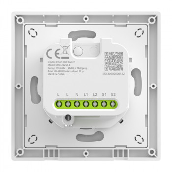 SONOFF MINI-ZB2GS-E ZigBee Dual Channel Wall Switch.