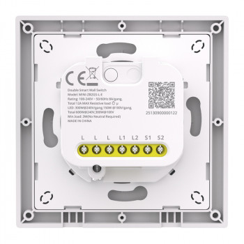 SONOFF MINI-ZB2GSL-E ZigBee two-channel wall switch without nat.