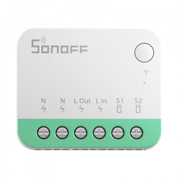 Sonoff MINIR4M Matter smart WiFi mini switch (HomeKit, SmartThings, Home Assistant).