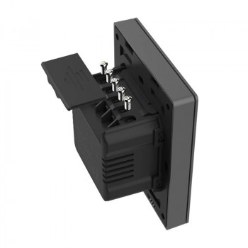 Smart WiFi wall switch SONOFF M5-3C-80 (3-channel, for frame, graphite)