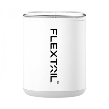 Pārnēsājams, uzlādējams mini pumpis Flextail Tiny Pump 2X-B (3-in-1) funkcijas: 1-Gaisa pumpis, 2-Vakuma sūknis, 3-LED lukturis, balts